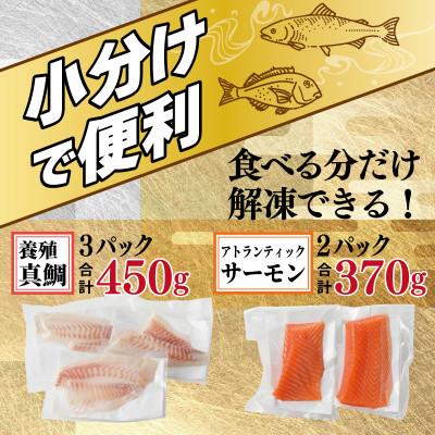 ふるさと納税 泉佐野市 サーモン・国産活〆 真鯛 お刺身セット nbj0004 |  | 03