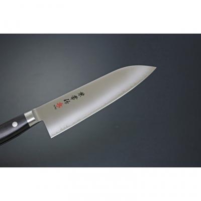 ふるさと納税 関市 兼常作 粉末ハイス鋼 口金付黒合板柄 三徳包丁165mm 木鞘セット |  | 01