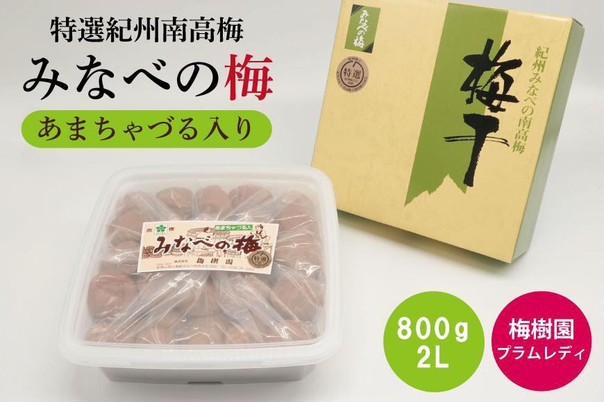 
            【特選】みなべの梅(あまちゃづる) 800g 2L A-081a
          