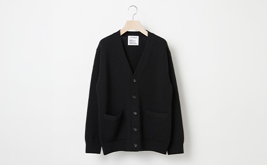 ≪先行予約≫【THISISASWEATER.】A1 : A SWEATER IS ORDINARY.Cardigan BLACK ブラック カーディガン 服 洋服 ユニセックス メンズ レディース ブランド 数量限定 山形県 山辺町 サイズ2 yt-socak2