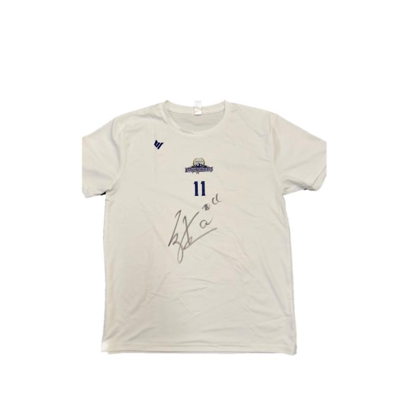 【ふるさと納税】信州ブレイブウォリアーズ　選手着用アイテム_#11 石川海斗選手（直筆サイン入りTシャツ）長野市 バスケットボール バスケットボールチーム グッズ