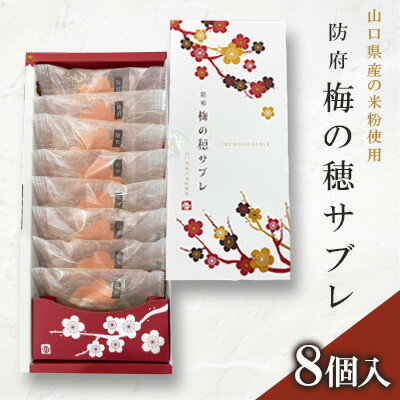 【ふるさと納税】梅の穂サブレ(8個入)【1604660】