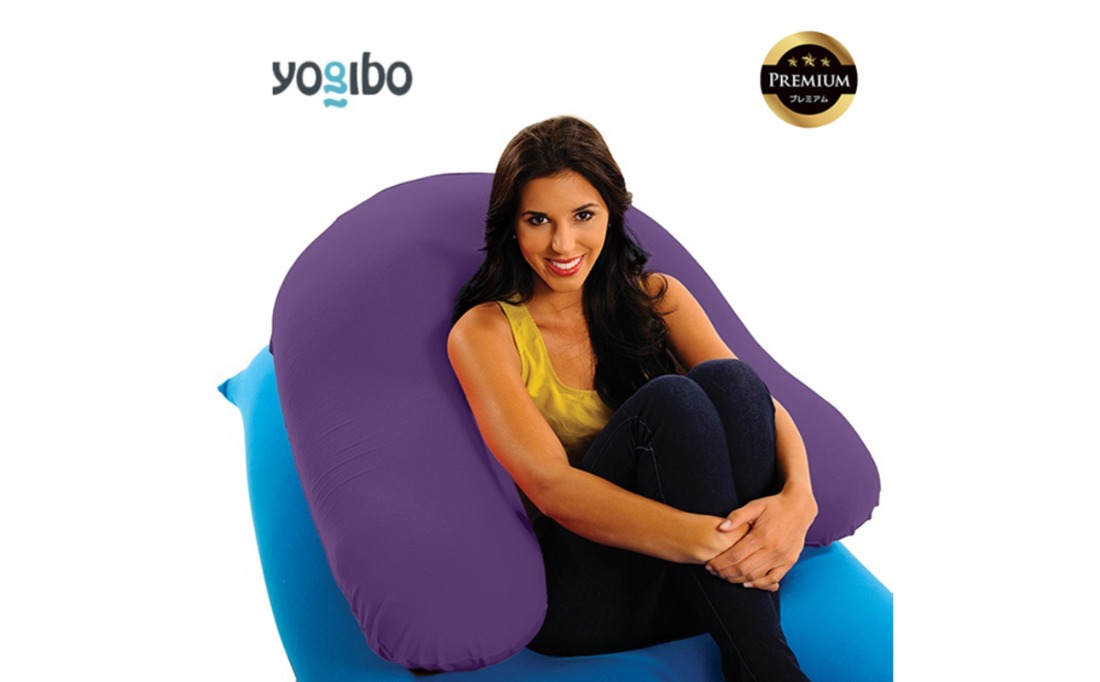 Yogibo Support Premium（ヨギボー サポート プレミアム）＜パープル＞【ビーズクッション ビーズ 座椅子 椅子 クッション ビーズソファー ビーズソファ 新生活 プレゼント インテリア 家具 ベッド ゲーム】-[G786-5]
