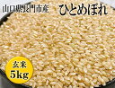 【ふるさと納税】お米 米 こめ 玄米 日置ノ庄 ひとめぼれ 5kg おにぎり 長門市 (10015)