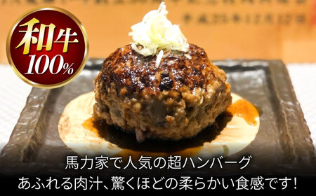 馬力家特製 ハンバーグ 5個 /  肉 牛肉 ハンバーグ 本格派ハンバーグ ボリューム 満点ハンバーグ 和牛100％ハンバーグ 湯煎調理ハンバーグ ジューシーハンバーグ 肉汁たっぷりハンバーグ / 御