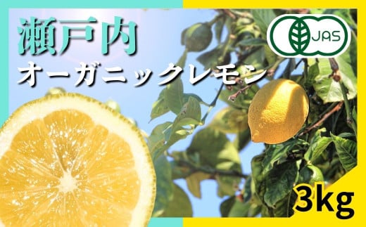 [1〜2月発送] 有機JAS認証 瀬戸内オーガニックレモン 3kg 国産 大崎上島 皮まで安心 瀬戸内レモン 有機栽培 有機 オーガニック フルーツ 果物