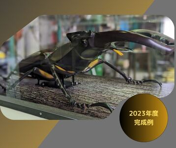 ミヤマクワガタ大型リアル模型（透明ケース付）