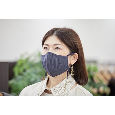ふるさと納税 蕨市 伝統織物・双子織　マスク　Lサイズ