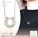 【ふるさと納税】プラチナ 定番 馬蹄 ダイヤ 0.5ct ネックレス 255098 ふるさと納税 人気 おすすめ ランキング アクセサリー ネックレス ペンダント 宝石 ジュエリー 高級 記念日 プレゼント 山梨県 笛吹市 送料無料 218-190