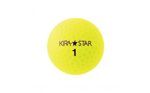 ゴルフボール  KIRA STAR 12球入 3ダース 【カラー ：イエロー】