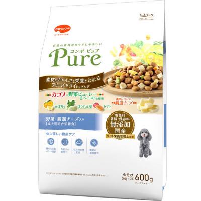 ふるさと納税 袋井市 コンボ ピュア ドッグ 野菜・厳選チーズ入り 600g×12袋