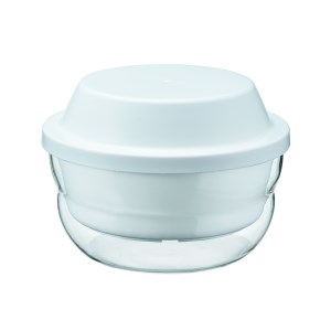 HARIO ガラスのレンジ蒸し器［XMK-120-W］｜ハリオ 耐熱 ガラス 食器 器 キッチン 日用品 キッチン用品 日本製 おしゃれ かわいい レンジ蒸し器 蒸し器 調理器具 電子レンジ可 料理 