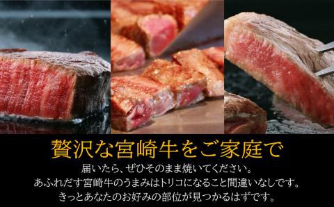 宮崎牛ステーキコース計2kg【3か月定期便】