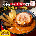 【ふるさと納税】 豚 角煮 スープカレー 600g×2個 2～4人前 奥芝商店 トロトロ 豚角煮 豚肉 ポーク カレー パウチ グルメ ご当地 お取り寄せ 専門店の味 レトルト 人気 冷凍 ギフト プレゼント 贈答 贈り物 北海道 札幌市