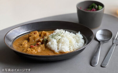 【瀬戸焼】リムカレー皿（白萩）【株式会社カネ三商店】 / 皿 食器 カレー皿 / 瀬戸市[BBDD001]