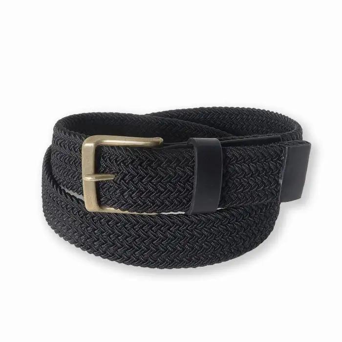 MASSTARD -MESH BELT- BLACK×BRASS　Size：3