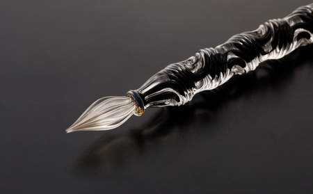 【ガラスペン】オールひねり 軸径12mm (カラー：２層(黒))_0162-003-T05-6