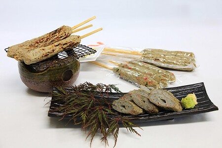 おつまみセット(バイ貝の串焼き・沖ギスの竹棒)