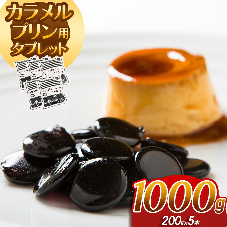【ふるさと納税】カラメルプリン用タブレット 1000g｜ カラメル カスタード プリン お手軽 お菓子 本格的な味 焦げない 材料 手作り タブレット 簡単 きれい 製菓 カレー 隠し味 業務用 大容量 お得 パーティー 栃木県 真岡市 送料無料 ギフト プレゼント 贈り物
