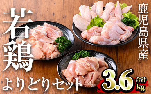 
鹿児島県産 若鶏よりどりセット(計3.6kg) 小分け 鶏肉 セット【TRINITY】A468-v02
