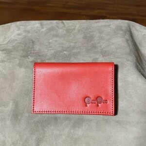 知多牛革の名刺入れ(レッド)【1694433】