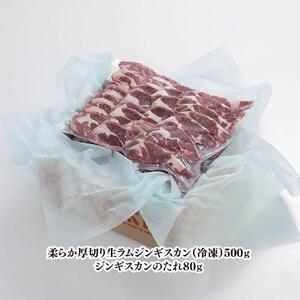 柔らか厚切り生ラムジンギスカン　500ｇ　たれセット | ジンギスカン _01185