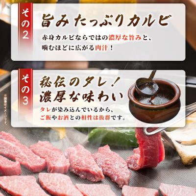 ふるさと納税 西予市 <やわらか味付き 牛カルビ 約1kg(500g×2)> 特製タレ漬け 厚切り 切れ目入り 焼くだけ |  | 02