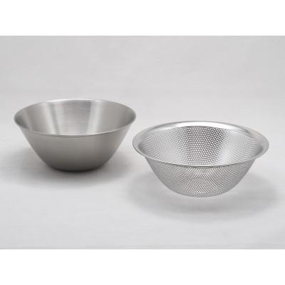 ふるさと納税 燕市 柳宗理デザイン　ボール19cm&amp;パンチングストレーナー19cm　セット