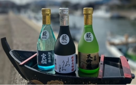 [№5226-1076]日本酒 飲み比べ ☆GI萩取得☆ 宝船 GI萩3種 のみくらべ セット 各300ml お酒