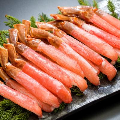ふるさと納税 小清水町 訳あり(小サイズ)2大かにポーションセット　本ずわい・本たらば 各500g　食べ比べ　カット済