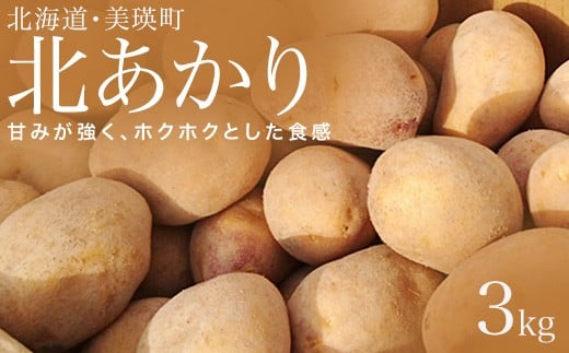 【先行予約】じゃがいも 3kg 北あかり <令和7年産 >松本農場   | キタアカリ きたあかり秋野菜 3kg 人気 おすすめ ランキング いも 芋 イモ じゃがいも ジャガイモ 野菜[0055-02]