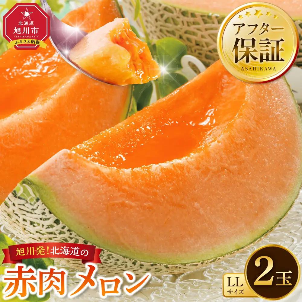 高評価★4.7【先行予約】北海道産 赤肉メロン LLサイズ 2玉（計4.0kg以上）2026年7月上旬から発送開始 | メロン _02099