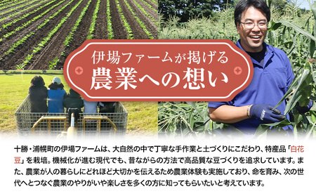 北海道産 とかち華まめ 黒 800g 伊場ファーム 高級 煮豆 甘納豆 十勝