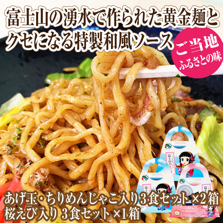 
焼きそば 「富士山やきそば」 9食セット 【富士山の湧水で作られた黄金麺と特製和風ソース】 ご当地 富士山 お土産 ヤキソバ あげ玉 ちりめん じゃこ 桜えび 荒川製麺工場 富士市 食品(a1042)
