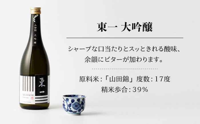 東一 (吟醸酒 大吟醸酒) 720ml 2本 【嬉野酒店】 NBQ005