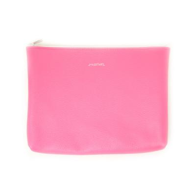 ふるさと納税 鎌倉市 MASSTARD -MINIMAL LEATHER POUCH LARGE-PINK