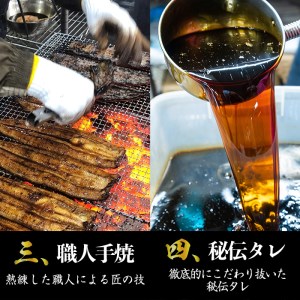 大人気！鯉家の極上蒲焼「大トロうなぎ蒲焼(４尾・合計620g［155g×４尾］)」【国産・手焼き備長炭】 1466-1