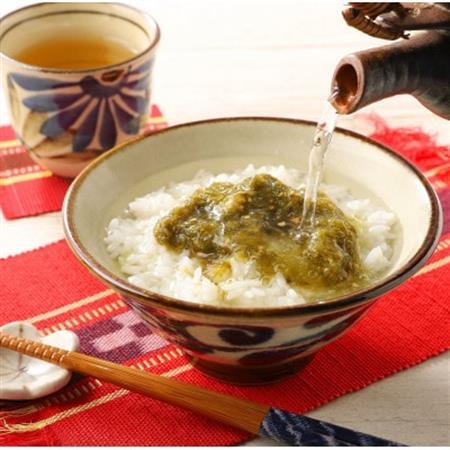 ★干潟の恵み・おいしい緑・北中城の海の幸！アーサお茶漬け【梅味】