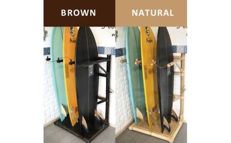 【受注生産】バンブー サーフボードラック 3本 (受け有り) 2色 | 幅75cm×奥行き60cm×高さ120cm 海 サーフィン サーファー サーフボード サップ 波乗り ラック サーフボードラック