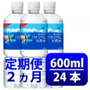 【ふるさと納税】【毎月定期便】【2か月お届け】バナジウム天然水 600ml【24本入】アサヒ飲料全2回【4053271】