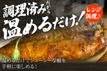 鯖 さば サバ 照焼鯖 12尾（2尾×6パック）照り焼き 調理済 調理済み レンチン 温めるだけ 脂のり 惣菜 晩御飯 おかず ジューシー 冷凍 お弁当 レンジ調理 サバ 自社製造 朝ごはん 和食 テ