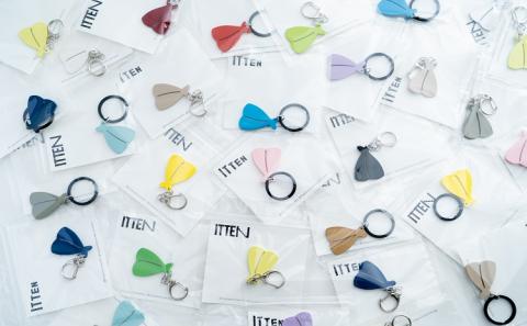 アイアン・プレート＆アジフライキーホルダー【ITTEN】C( アイアン・プレート セミオーダー 鉄小物 キーホルダー アジフライの聖地 皿 食器 )【B1-177-03CV】