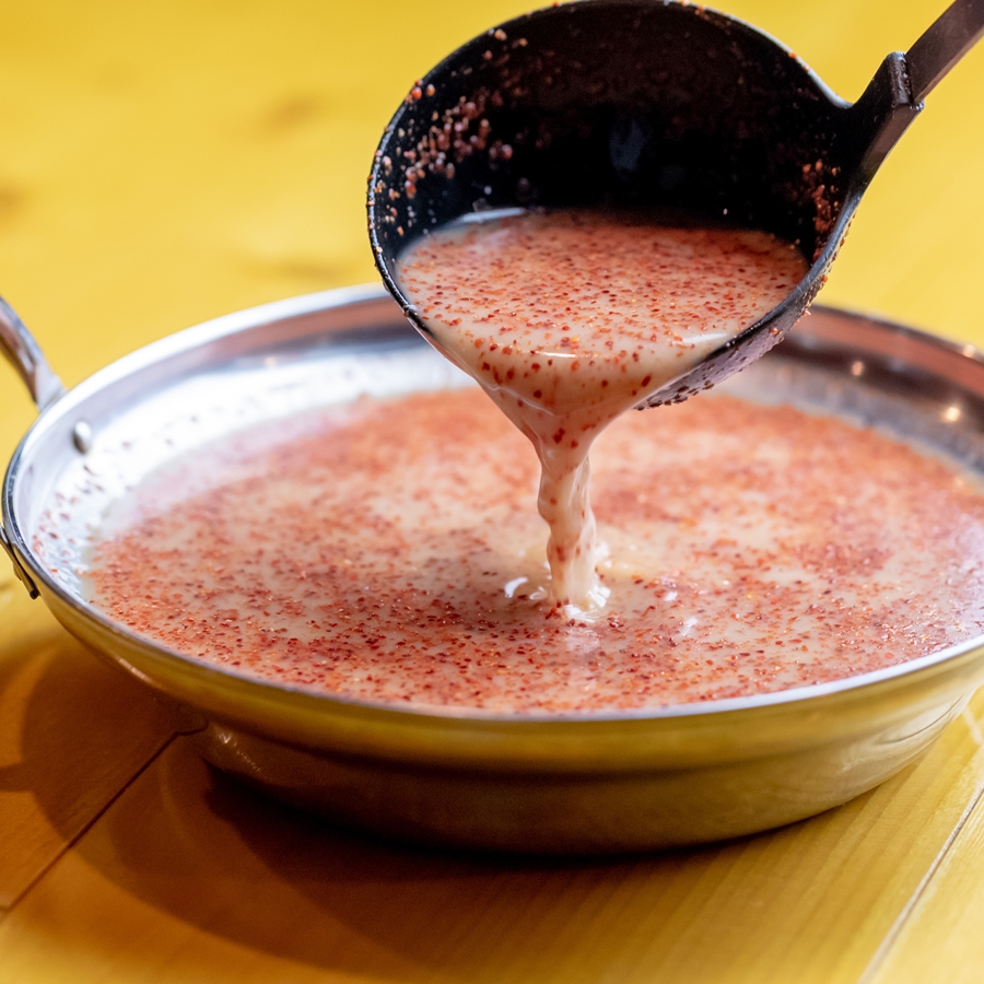 ＜幸福亭＞「京もつ鍋」セット（辛白味噌味）2人前ｘ4回分