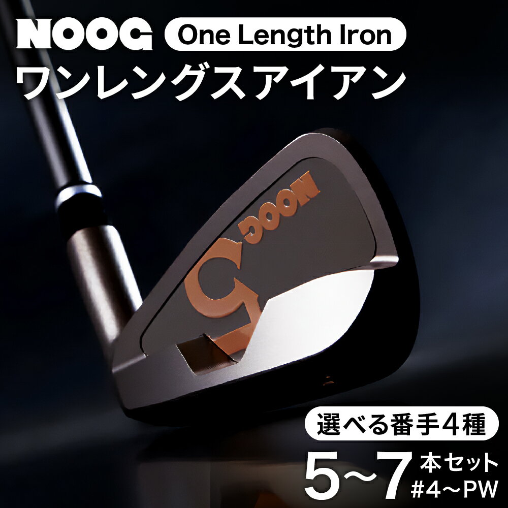 【ふるさと納税】〈クラファン1,864万円達成〉 NOOG ノーグ ワンレグスアイアン / （ 5本セット：#5~#9 )（ 6本セット：#4~#9・#5~PW )（ 7本セット：#4~PW ） 国産 軟鉄鍛造 カーボンシャフト スチールシャフト ゴルフ アイアン 共栄ゴルフ ゴルフクラブ ゴルフ用品 メンズ
