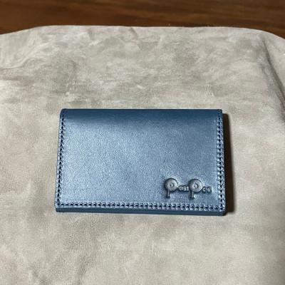 ふるさと納税 東海市 知多牛革の名刺入れ(ネイビー)