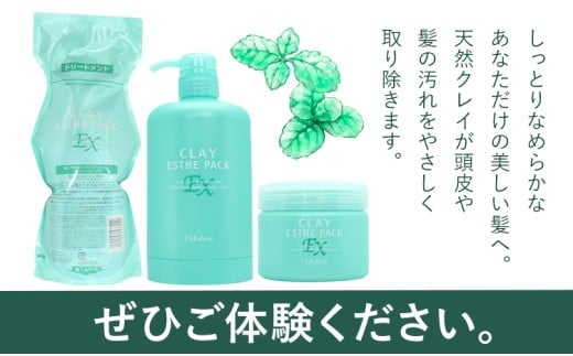 トリートメント クレイエステ パック EX 300g《30日以内に出荷予定(土日祝除く)》茨城県 結城市 化粧品 ヘアケア トリートメント ミント スカルプ ヘアエステ クレイ 詰め替え用 ケア用品 