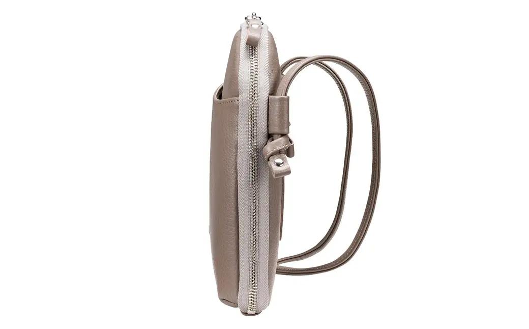 豊岡鞄 TUTUMU Pocket Leather （S4400）トープ / 木和田正昭商店 縦型 ショルダー バッグ 斜めがけ 牛皮革 レディース 大人 おしゃれ シンプル デザイン 無地 モバイル