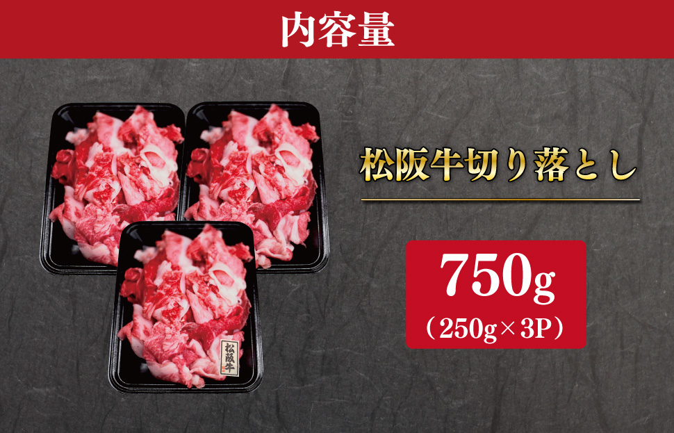 松阪牛 厳選 切り落とし 750g A5ランク A5等級 国産牛 A5 牛肉 使いやすい ブランド牛 小間切れ グルメ 冷凍 お取り寄せ 便利 MA6