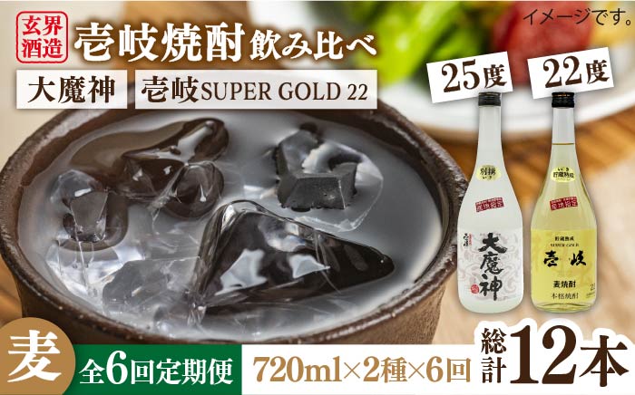 【全6回定期便】壱岐スーパーゴールド22度と大魔神のセット [JDB208] 78000 78000円