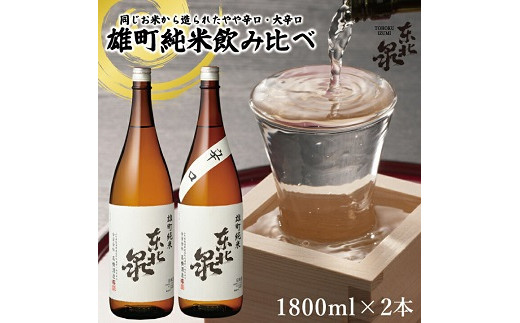 
566　東北泉　雄町純米飲み比べ 1800ml×2本
